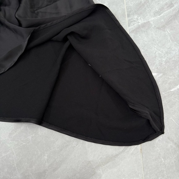 Women’s Zara Strapless Satin Side Effect Asymmetrical Mini Dress Small - Picture 10 of 16